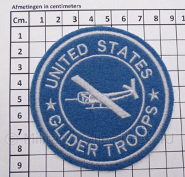 US "Glider Troops" embleem - groot formaat - diameter 9 cm - replica WO2