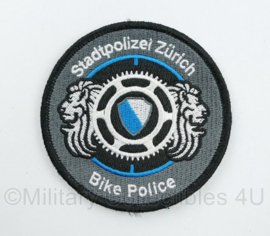 Zwitsers Stadtpolizei Zurich Bike Police embleem met klittenband  - diameter  9,5 cm - origineel