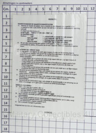 1 (German/Netherlands) Corps G Med Branch Medical Force Protection Instructiekaart - 15 x 11 cm - origineel