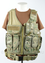 USMC Multicam MOLLE vest met vaste tasjes nieuw gemaakt - one size - nieuw - origineel
