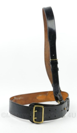 Britse leger Belt Waist No1 Male with Brass Fitting koppel met schouderriem 2019 - zwart gemaakt - size 1 = omtrek 72 tm. 85 cm. - origineel