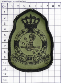 KLU Luchtmacht embleem 921 Squadron Doelgericht Ondersteunend - met klittenband - 11,5 x 8 cm - origineel