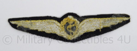 KLU Luchtmacht Vlieger arts wing stof  - afmeting 2,5 x 11 cm - origineel
