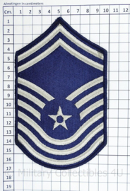 USAF US Air Force rang embleem paar old style  - Chief Master Sergeant - 16,5 x 10 cm - origineel