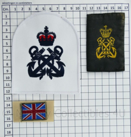 Britse Royal Navy embleem set - 5 delig - origineel