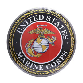 Metalen plaat - USMC United States Marine Corps - 40 cm diameter