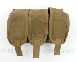 Triple M4 C7 C8 Mag pouch MOLLE Coyote - made in USA - 25 x 6,5 x 16,5 cm - zwaarder gebruikt - origineel