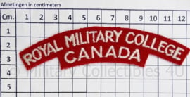 WO2 Canadees paar shoulder Titles  Royal Military College Canada - 12 x 3 cm - origineel