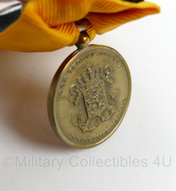 Koninklijke Marine Trouwe dienst medaille Bronze - 7 x 4,5 cm - origineel