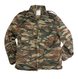 Griekse leger M65 parka camo - maat Small t/m XXL - origineel