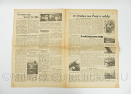 WO2 Duitse krant 8 Uhr Blatt 11 juli 1941 - 47 x 32 cm - origineel