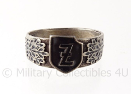 WO2 Duitse SS Polizei Panzergrenadier Divisie DAS REICH ring met stempels - diameter 21 mm