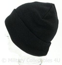 Defensie wollen muts zwart - 70% wol 30% acryl - nieuwstaat - origineel