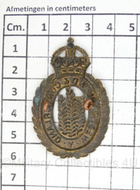 Britse WO2 Britse cap badge WestMorland Cumberland - 5,5 x 3,5 cm - origineel