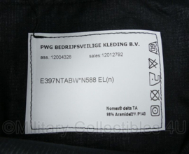 Nederlandse Brandweer uitrukpak broek donkerblauw met reflectie - fabrikant PWG Bedrijfsveilige Kleding - maat Extra Large - nieuw - origineel