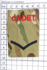 Britse leger MTP epaulet Lance Corporal Cadet ENKEL - 9 x 6 cm - origineel