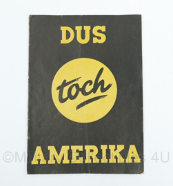 NSB boekje "Dus Toch Amerika" - 23,5 x 17 cm - origineel