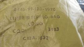 KL Korps Mariniers en Britse leger Arctische slaapzak lakenzak Sleeping bag liner - origineel