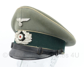 WO2 Duitse Heer Infanterie schirmmutze - maat 58 - gedragen - origineel
