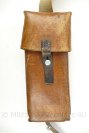 WO2 Zwitserse Sattler lederen double mag pouch voor LMG25 uit 1937 - origineel