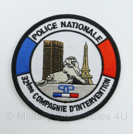 Franse Police Nationale 32eme Compagnie D'Intervention embleem - diameter 9 cm - origineel