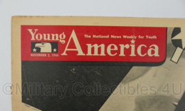 WO2 US Young America The National News Weekly for Youth Magazine tijdschrift - November 2, 1944 - 34,5 x 27 cm - origineel