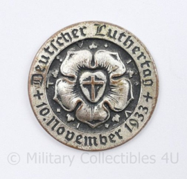 WO2 Duitse speld Deutscher Luthertag 10 november 1933 Silber - mist de pin - diameter 3,5 cm -origineel