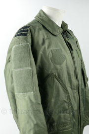 US Jacket Flyer's Cold Weather CWU 45/P vliegeniers piloten jas - maat Large - gedragen - origineel