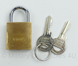 KL Nederlandse leger ABUS hangslot met 2 sleutels - gebruikt - origineel