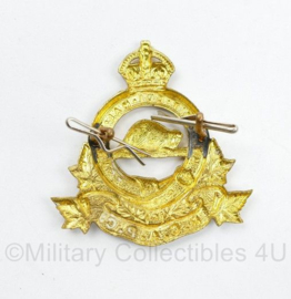WO2 Canadese cap badge - Royal Canadian Army Pay Corps RCAPC - 4,5 x 4,5 cm -origineel