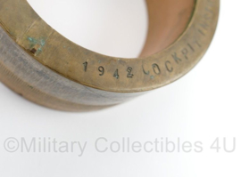 WO2 Britse Luchtmacht cockpit instrum glas fix ring Luftw 1942 messing 80mm - origineel
