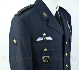 Zeldzaam korps mariniers Barathea uniform met zeer veel insignes  Maat 43-4 blouse, jas 54k - origineel