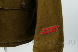 WO2 Belgische leger 9e linie regiment field jacket 1915 - 4 dienstjaren rang Korporaal - maat Extra Large - replica