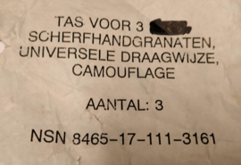 KL Nederlandse leger tas / bandoleer voor handgranaten en munitie - origineel
