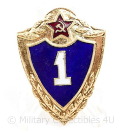 Russische  USSR Army provinciency badge 1st class - 4 x 3 cm - origineel