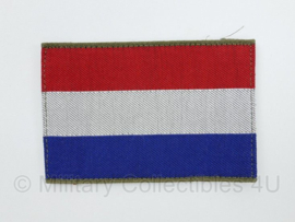 Defensie uniform vlag originele versie voor NFP & multicam uniform - met klittenband - 9  x 6 cm.  - ongedragen -  origineel