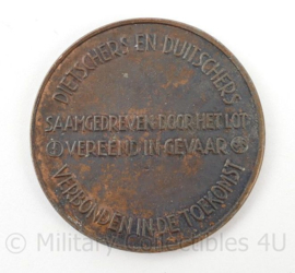 WO2 NSB-penning "Lotsverbondenheid 10-14 mei 1940" - diameter 4 cm - origineel