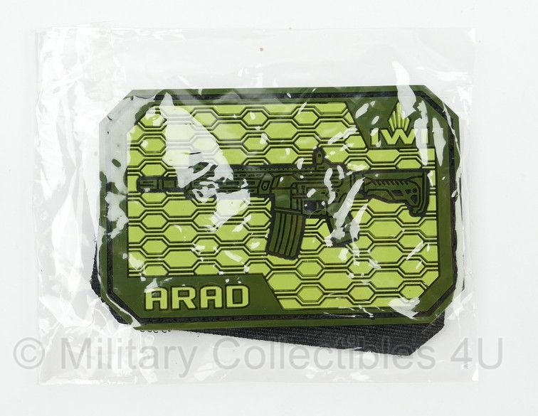Embleem 3D PVC - met klittenband - IWI ARAD Assault rifle  - 5,5 x 8 cm - origineel