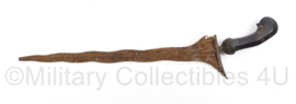 Nederlands Indië handgemaakte KRIS met houten schede - 37 cm lang - origineel