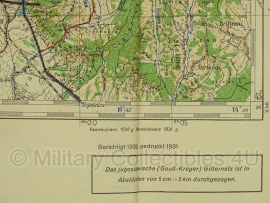 Duitse stafkaart Jugoslawien Cazma Blatt 29 Sonderausgabe Nur für den Dienstgebrauch Joegoslavie  - 70 x 50 cm. schaal 1:100000 - origineel 1931