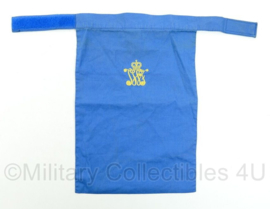 KL Nederlandse leger halssjaal - regiment JWF Johan Willem Friso - blauw - 34,5 x 22,5 x 0,2 cm - origineel