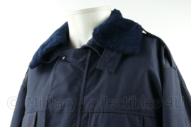 Donkerblauwe Brandweer parka - maat Large - licht gedragen - origineel