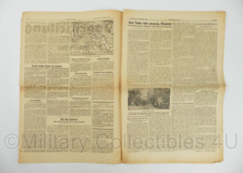 WO2 Duitse krant Tageszeitung nr. 217 16 september 1943 - 47 x 32 cm - origineel