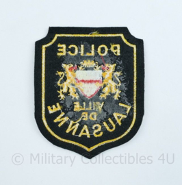 Zwitserse Police Ville de Lausanne embleem - 9 x 7 cm -  origineel