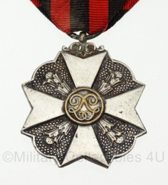 Belgische medaille zilver - 8 x 4 cm - origineel