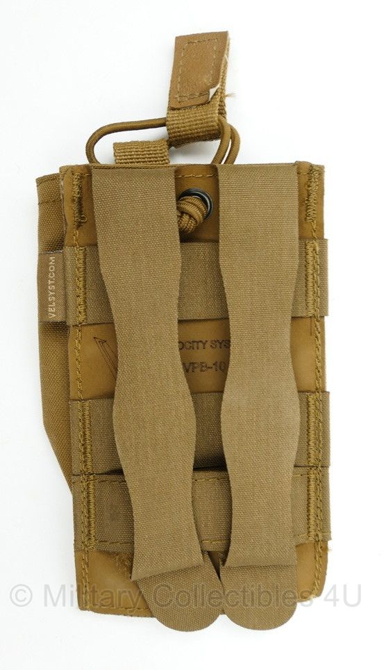Velocity Systems VPB-10 Helium Whisper Single M4/5.56 Magazine Pouch, Open Top Coyote - 8½ x 3½ x 15 cm - licht gebruikt - origineel