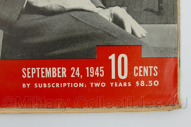 WO2 US Life Magazine tijdschrift - September 24, 1945 - 35,5 x 27 cm - origineel