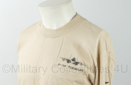 US Navy 2 Libya o F-14 Tomcat Any Time Baby t-shirt 1981  lange mouw - maat Large - nieuw - origineel