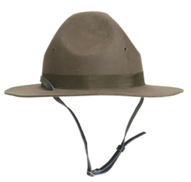 Drill Instructor of WW1 hat US ww2 campaign hat / Traditionele Boy Scout Campagne 'Lemon Squeezer' Hat Scouting hoed