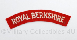 Britse leger Royal Berkshire shoulder title - 11 x 3,5 cm - origineel